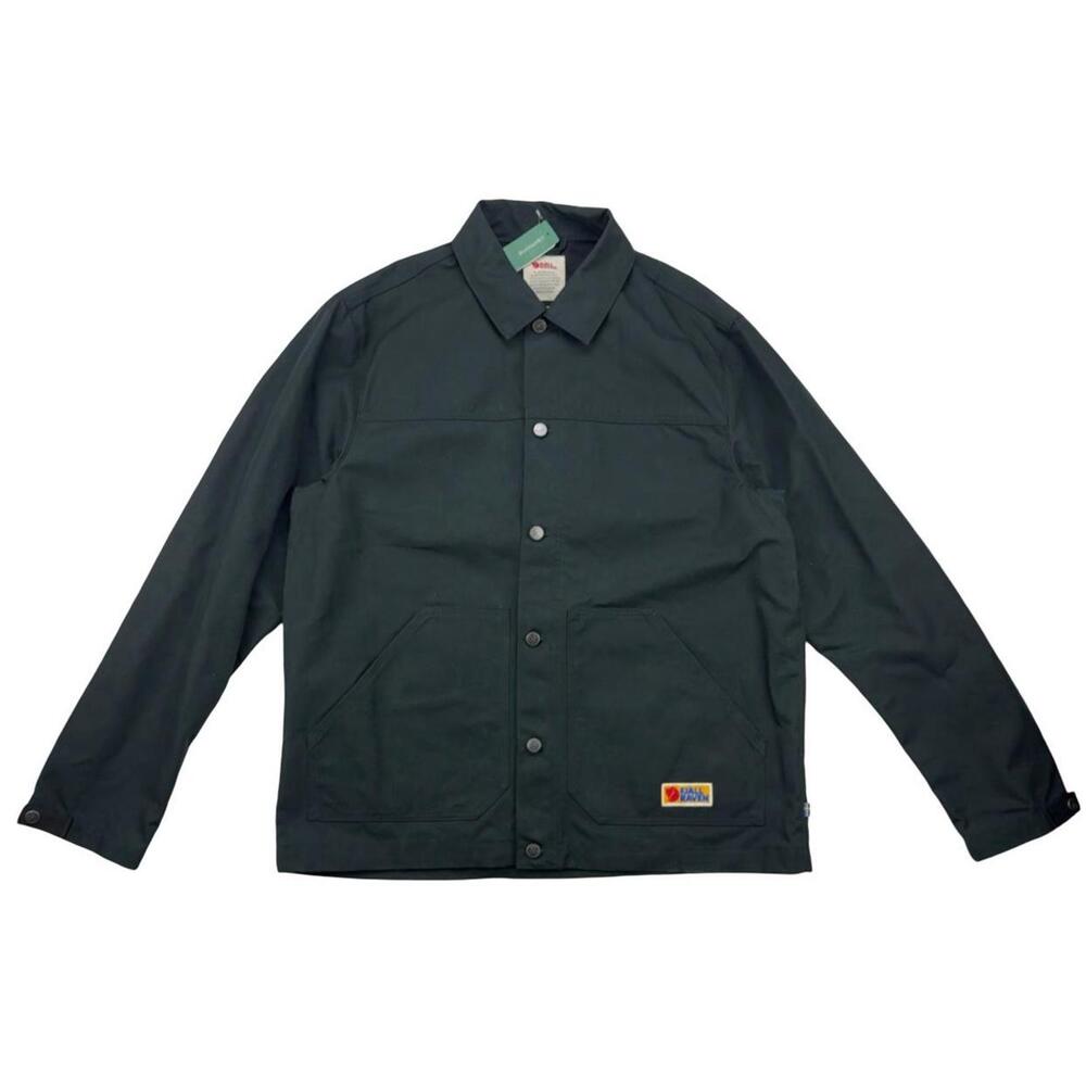 Fjallraven Vardag M Water Resistant Button Jacket Dark Green Size XL